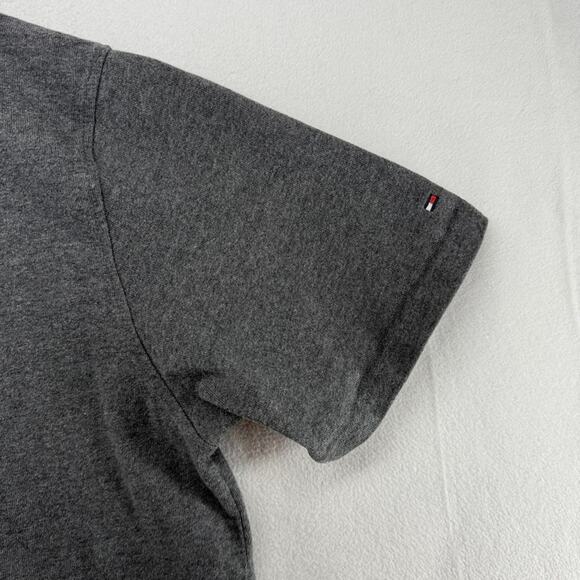 Vintage Tommy Hilfiger Rugby Shirt Men's 2XL Script Spellout Old English y2k - Picture 3 of 11